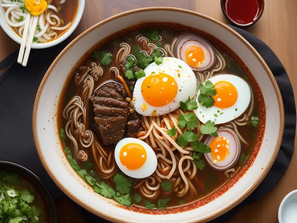 Birria ramen bowl